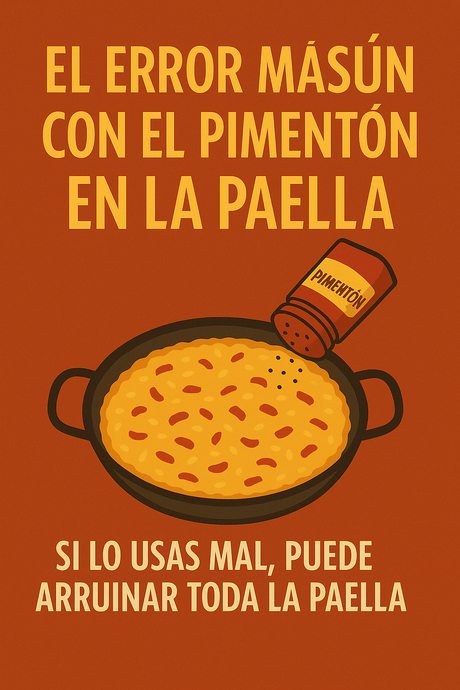 🌶️ El pimentón en la paella: el fuego que quema más de lo que aporta