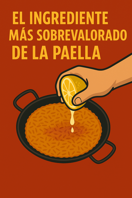 🍋 El ingrediente más sobrevalorado de la paella (y por qué arruina el sabor)