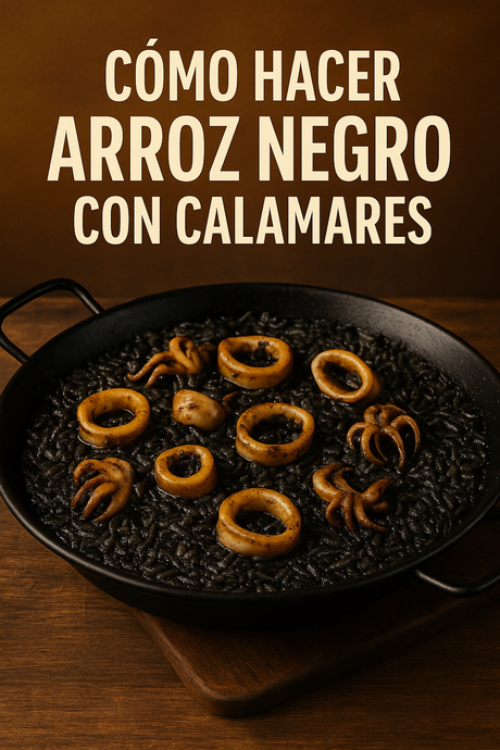 Cómo hacer arroz negro con calamares: receta fácil y paso a paso