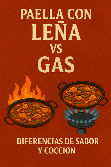 Paella con leña vs gas: diferencias de sabor y cocción