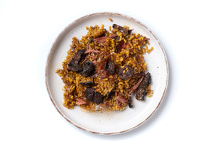 PAELLA DE PATO Y SETAS