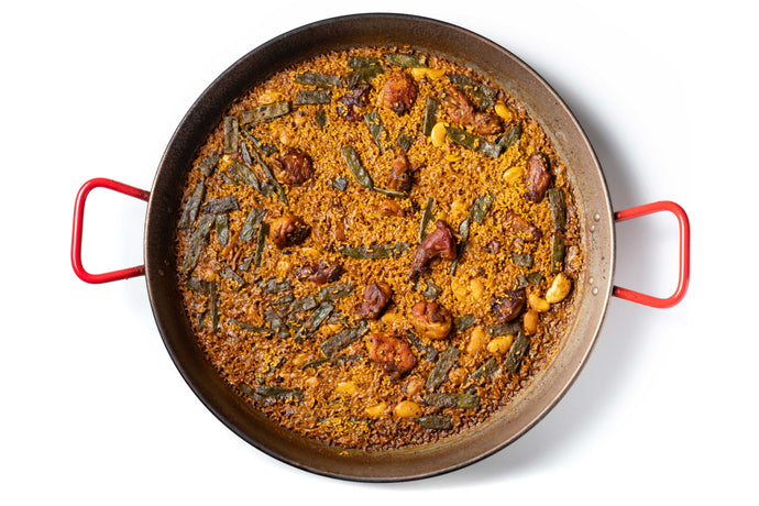 PAELLA VALENCIANA DE POLLO Y CONEJO