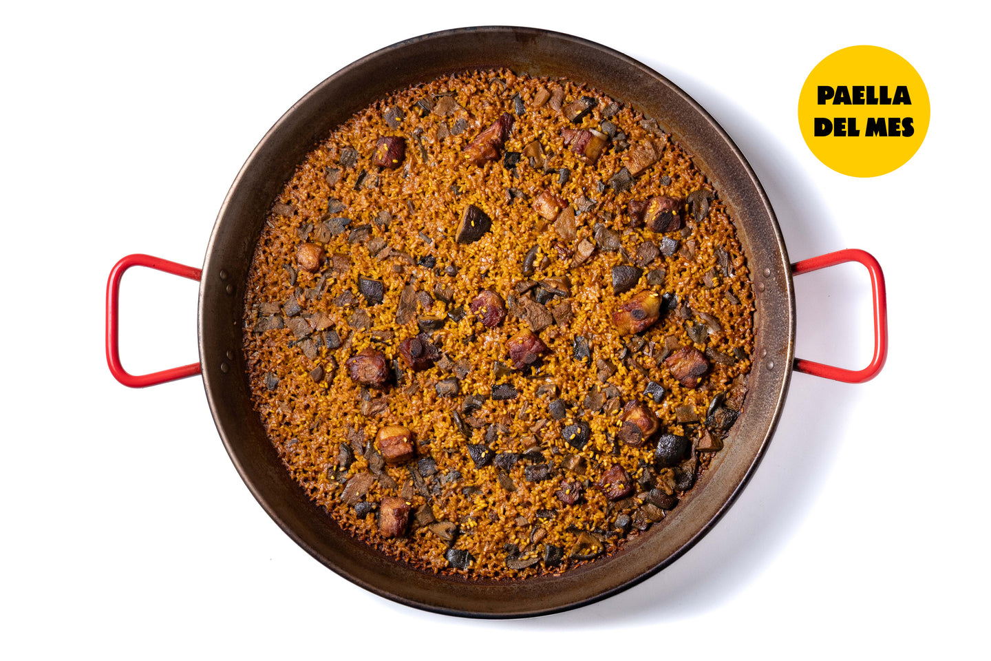 ARROZ DE COSTILLA BERENJENA Y SETAS